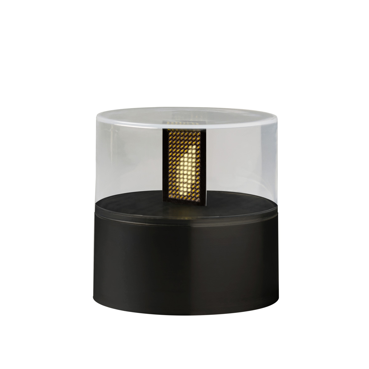 LED Dekoleuchte FLAMME - für - - - warmweiße 10cm LED Flammeneffekt | H: schwarz - - Timer Home-And-Living Außen