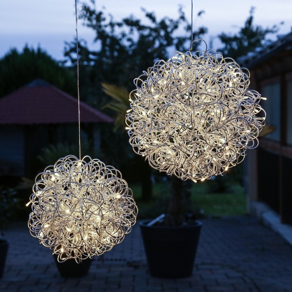 LED 3D Design Drahtkugel SPHERE - 50 Warmweiße LED - D: 30cm - Für ...