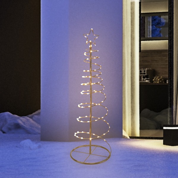 LED Tannenbaum - Wanddeko - zum Aufhängen - 200 bernsteinfarbene